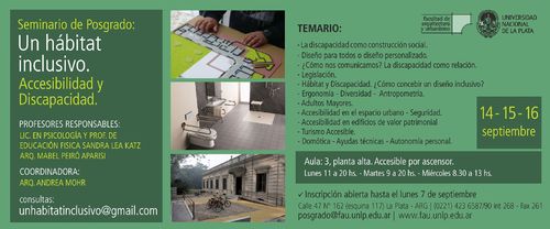 Un hábitat inclusivo. Accesibilidad y discapacidad. Un hábitat inclusivo. Accesibilidad y discapacidad.