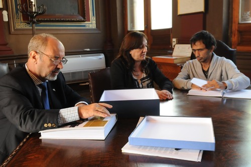 Raúl Perdomo, Fernanda Pietroboni y Lelio Sánchez.