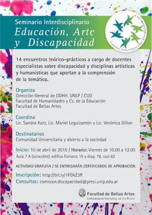 Seminario Interdisciplinario Educación, Arte y Discapacidad